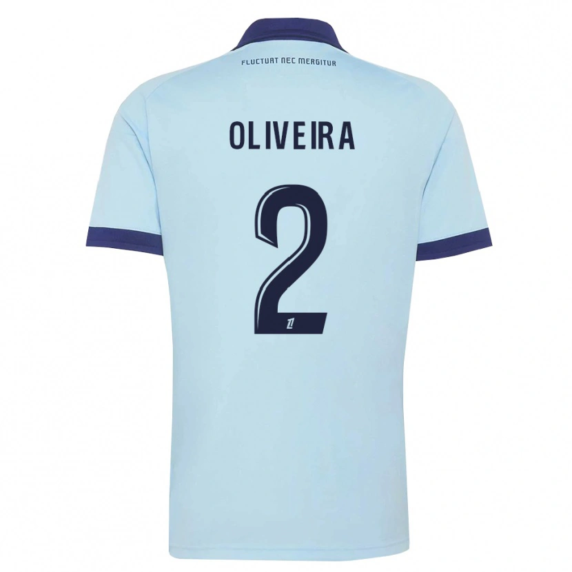 Danxen Kvinnor Jean-Louis Oliveira #2 Kornblå Svart Bortatröja Matchtröjor 2026/27 Tröjor T-Tröja