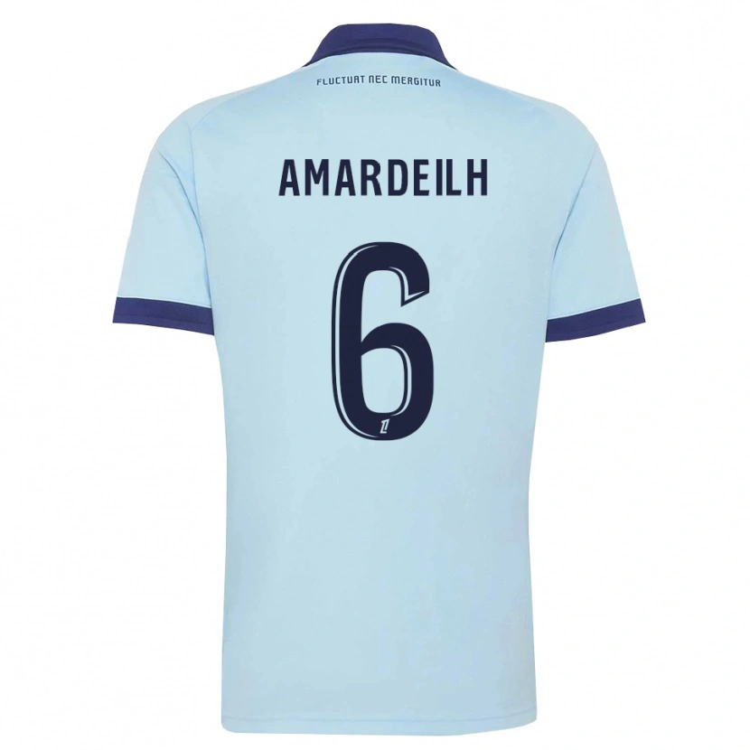 Danxen Kvinnor Envel Amardeilh #6 Kornblå Svart Bortatröja Matchtröjor 2026/27 Tröjor T-Tröja
