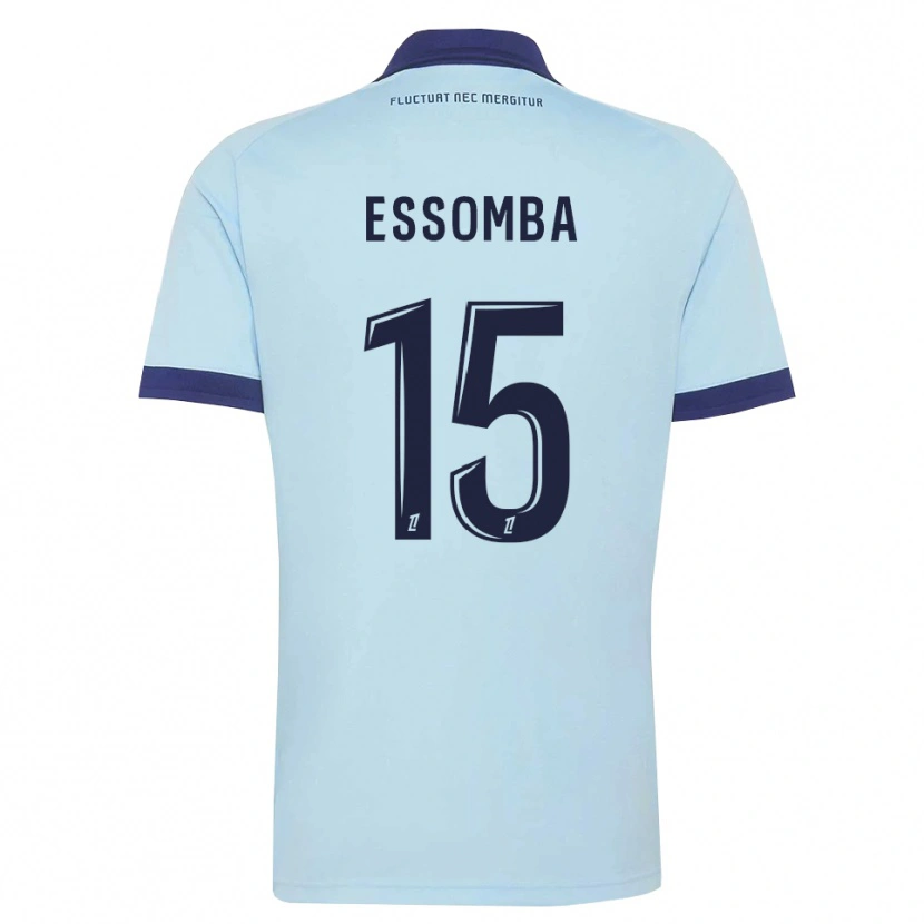 Danxen Kvinnor Aaron Essomba #15 Kornblå Svart Bortatröja Matchtröjor 2026/27 Tröjor T-Tröja
