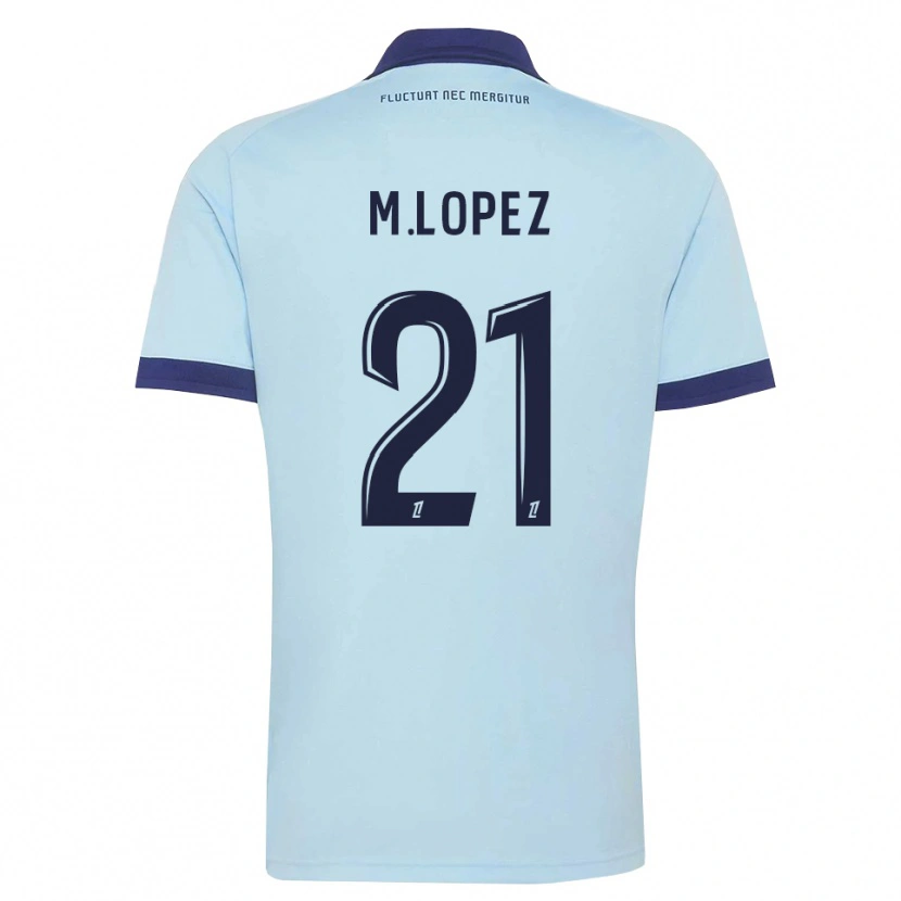 Danxen Kvinnor Maxime Lopez #21 Kornblå Svart Bortatröja Matchtröjor 2026/27 Tröjor T-Tröja