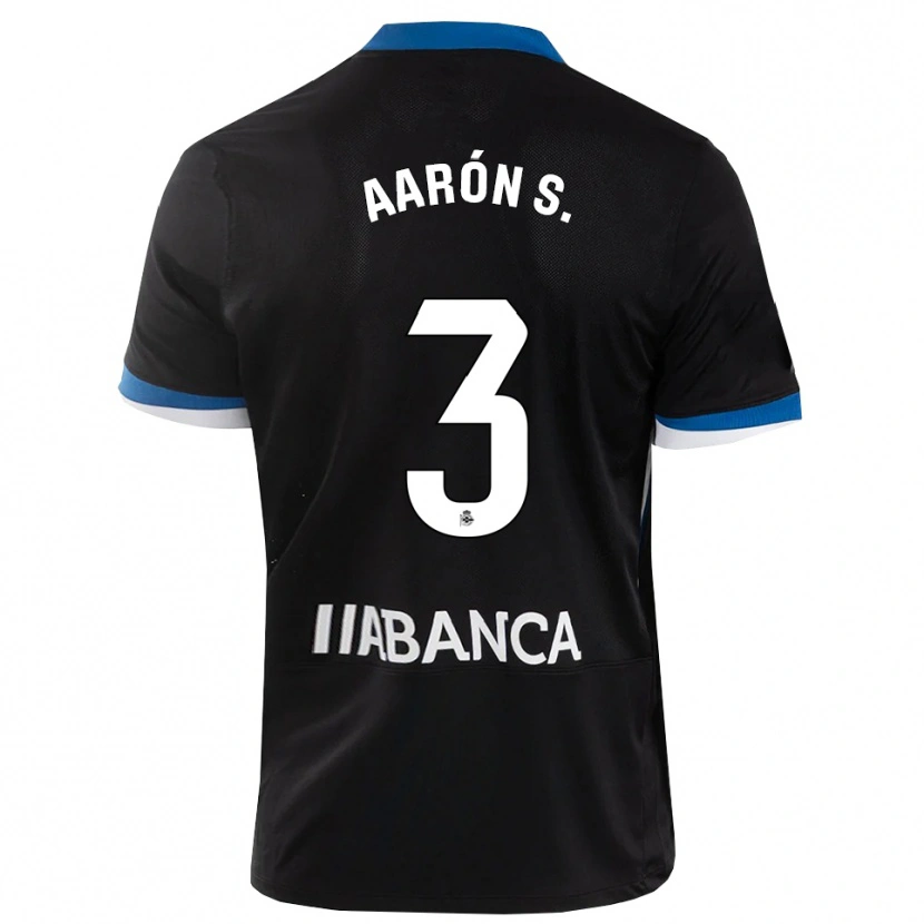 Danxen Kvinnor Aarón Sánchez #3 Svart Blå Vit Bortatröja Matchtröjor 2026/27 Tröjor T-Tröja
