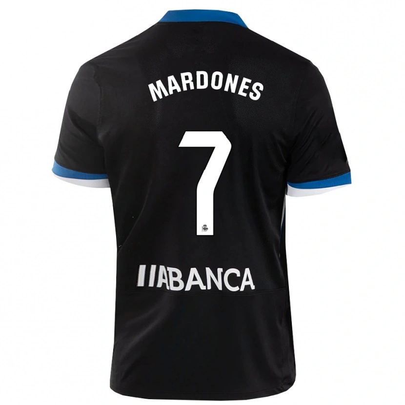 Danxen Kvinnor Alvaro Mardones #7 Svart Blå Vit Bortatröja Matchtröjor 2026/27 Tröjor T-Tröja