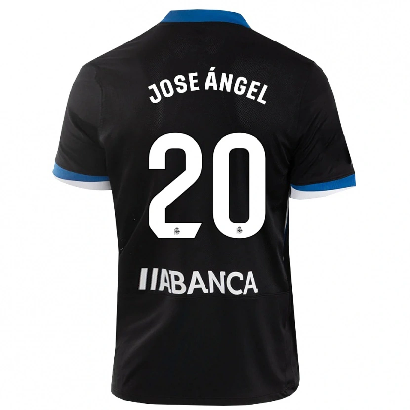 Danxen Kvinnor José Ángel Jurado #20 Svart Blå Vit Bortatröja Matchtröjor 2026/27 Tröjor T-Tröja
