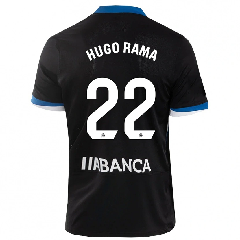 Danxen Kvinnor Hugo Rama #22 Svart Blå Vit Bortatröja Matchtröjor 2026/27 Tröjor T-Tröja