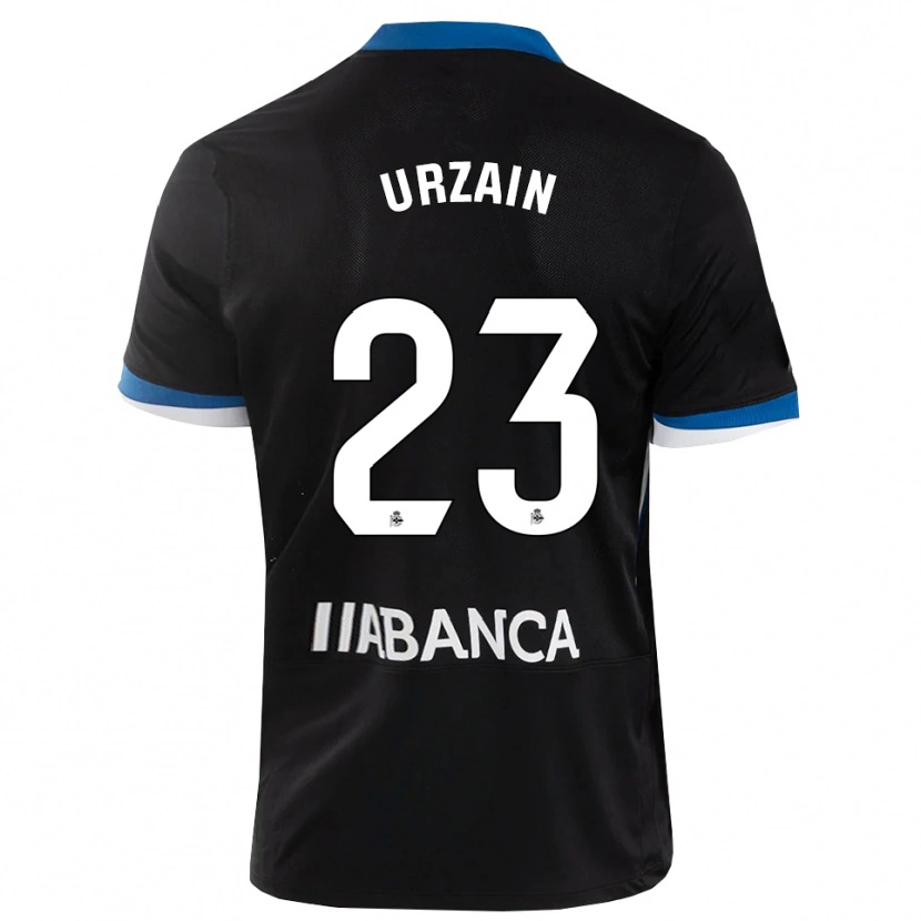 Danxen Kvinnor Fabián Urzain #23 Svart Blå Vit Bortatröja Matchtröjor 2026/27 Tröjor T-Tröja