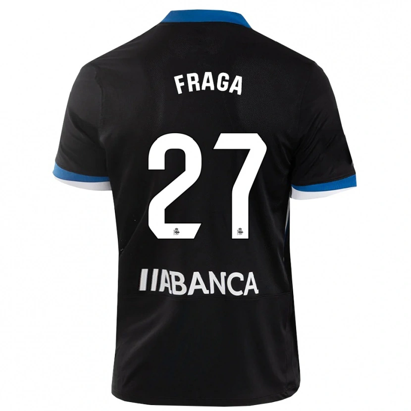 Danxen Kvinnor Álvaro Fraga #27 Svart Blå Vit Bortatröja Matchtröjor 2026/27 Tröjor T-Tröja