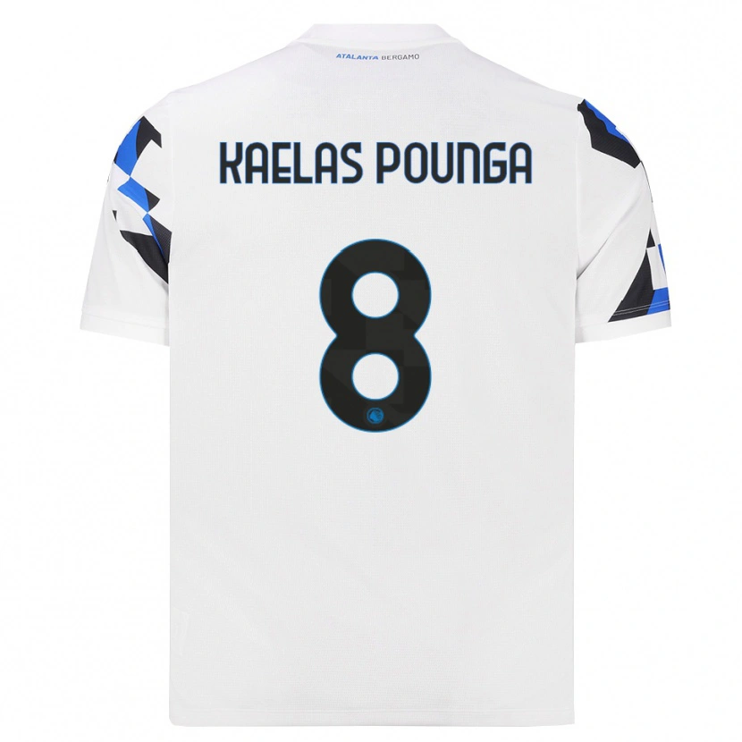 Danxen Kvinnor Digne Kaelas Pounga #8 Vit Röd Blå Bortatröja Matchtröjor 2026/27 Tröjor T-Tröja