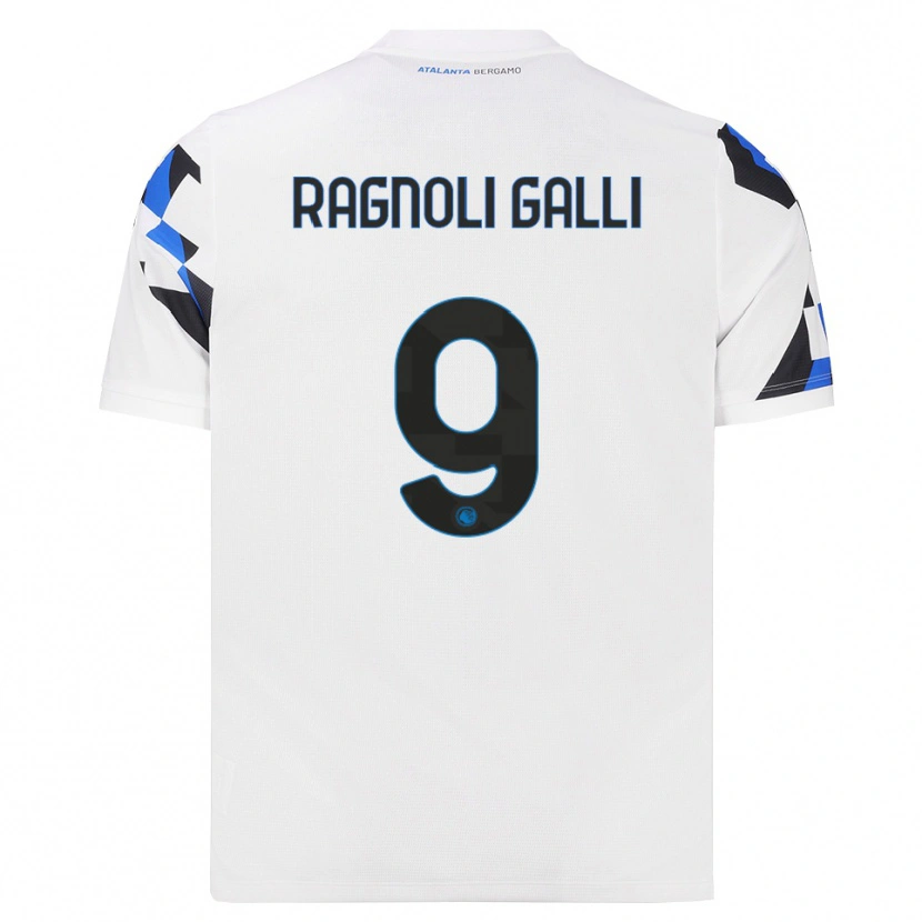 Danxen Kvinnor Federico Ragnoli Galli #9 Vit Röd Blå Bortatröja Matchtröjor 2026/27 Tröjor T-Tröja