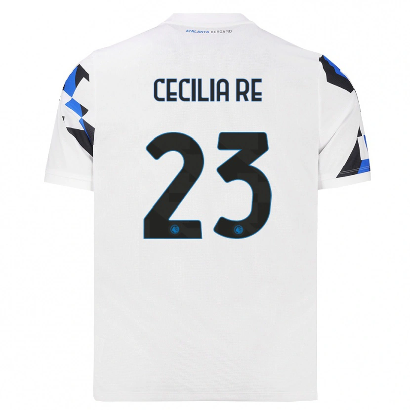 Danxen Kvinnor Cecilia Re #23 Vit Röd Blå Bortatröja Matchtröjor 2026/27 Tröjor T-Tröja