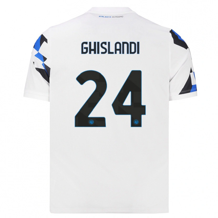 Danxen Kvinnor Davide Ghislandi #24 Vit Röd Blå Bortatröja Matchtröjor 2026/27 Tröjor T-Tröja
