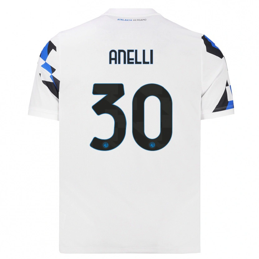 Danxen Kvinnor Alessandro Anelli #30 Vit Röd Blå Bortatröja Matchtröjor 2026/27 Tröjor T-Tröja