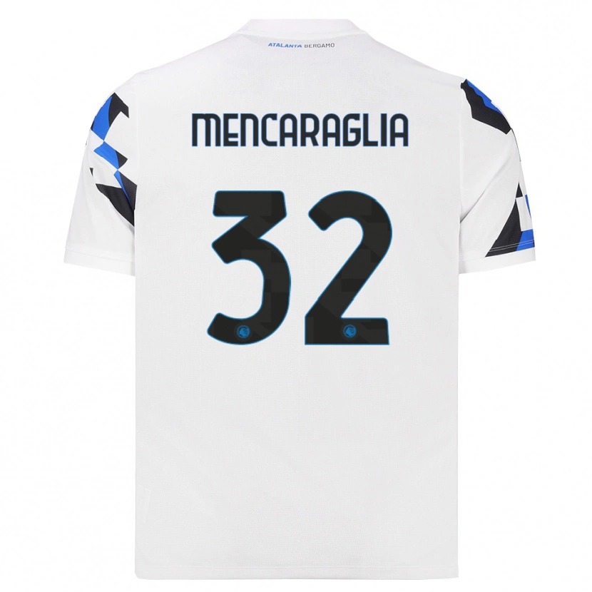Danxen Kvinnor Filippo Mencaraglia #32 Vit Röd Blå Bortatröja Matchtröjor 2026/27 Tröjor T-Tröja