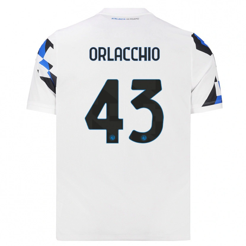 Danxen Kvinnor Angelo Orlacchio #43 Vit Röd Blå Bortatröja Matchtröjor 2026/27 Tröjor T-Tröja