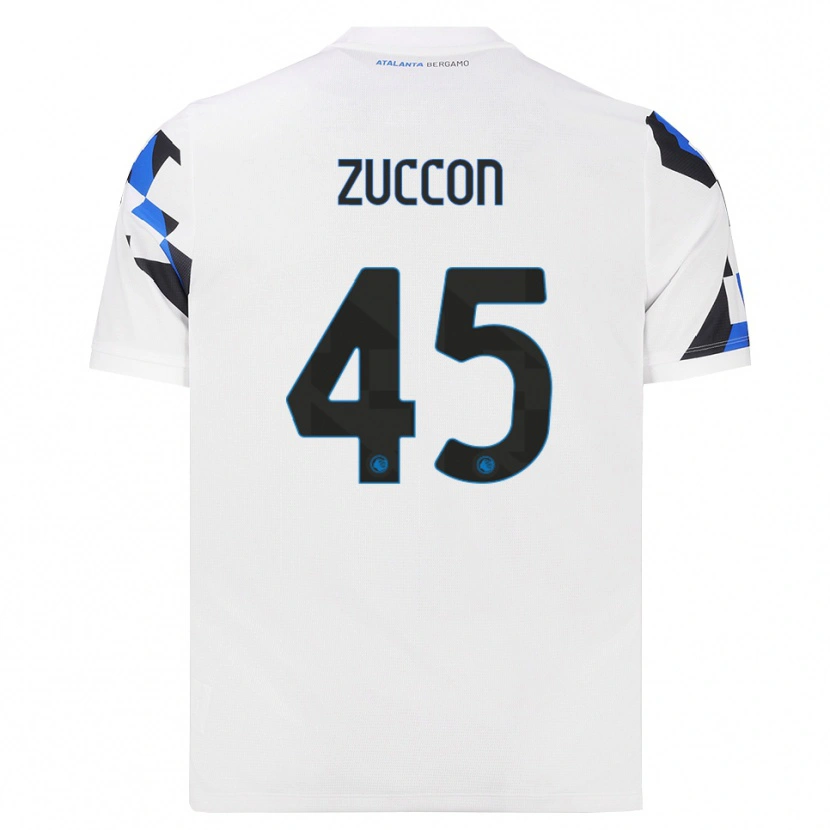 Danxen Kvinnor Federico Zuccon #45 Vit Röd Blå Bortatröja Matchtröjor 2026/27 Tröjor T-Tröja