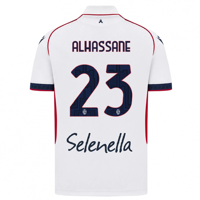 Danxen Kvinnor Rahim Alhassane #23 Vit Röd Kunglig Blå Bortatröja Matchtröjor 2026/27 Tröjor T-Tröja