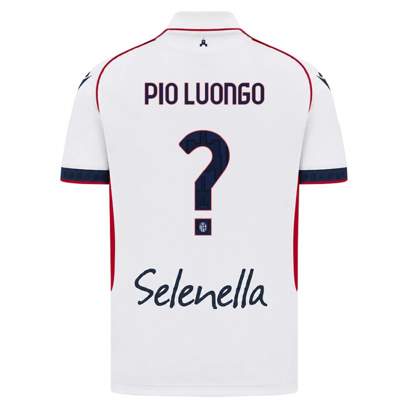Danxen Kvinnor Francesco Pio Luongo #0 Vit Röd Kunglig Blå Bortatröja Matchtröjor 2026/27 Tröjor T-Tröja