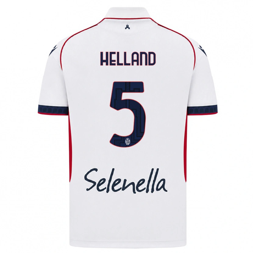 Danxen Kvinnor Eivind Helland #5 Vit Röd Kunglig Blå Bortatröja Matchtröjor 2026/27 Tröjor T-Tröja