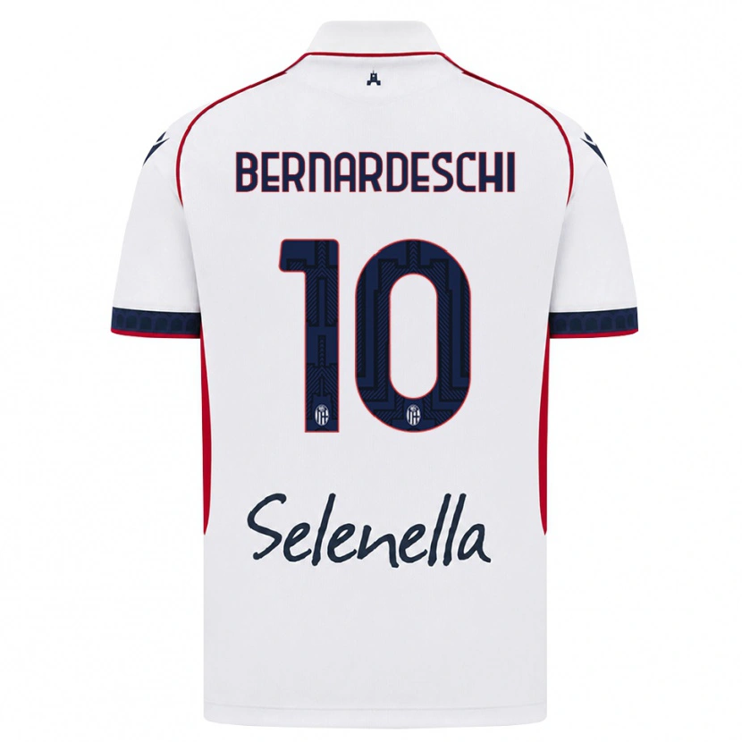 Danxen Kvinnor Federico Bernardeschi #10 Vit Röd Kunglig Blå Bortatröja Matchtröjor 2026/27 Tröjor T-Tröja