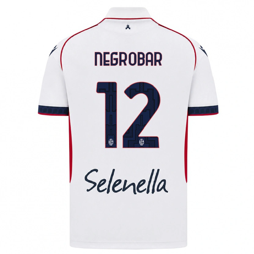 Danxen Kvinnor Lucas Negrobar #12 Vit Röd Kunglig Blå Bortatröja Matchtröjor 2026/27 Tröjor T-Tröja