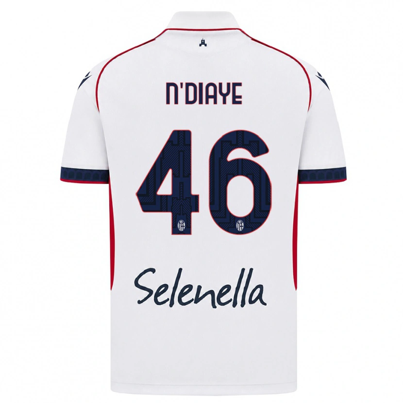 Danxen Kvinnor Antoine N'diaye #46 Vit Röd Kunglig Blå Bortatröja Matchtröjor 2026/27 Tröjor T-Tröja
