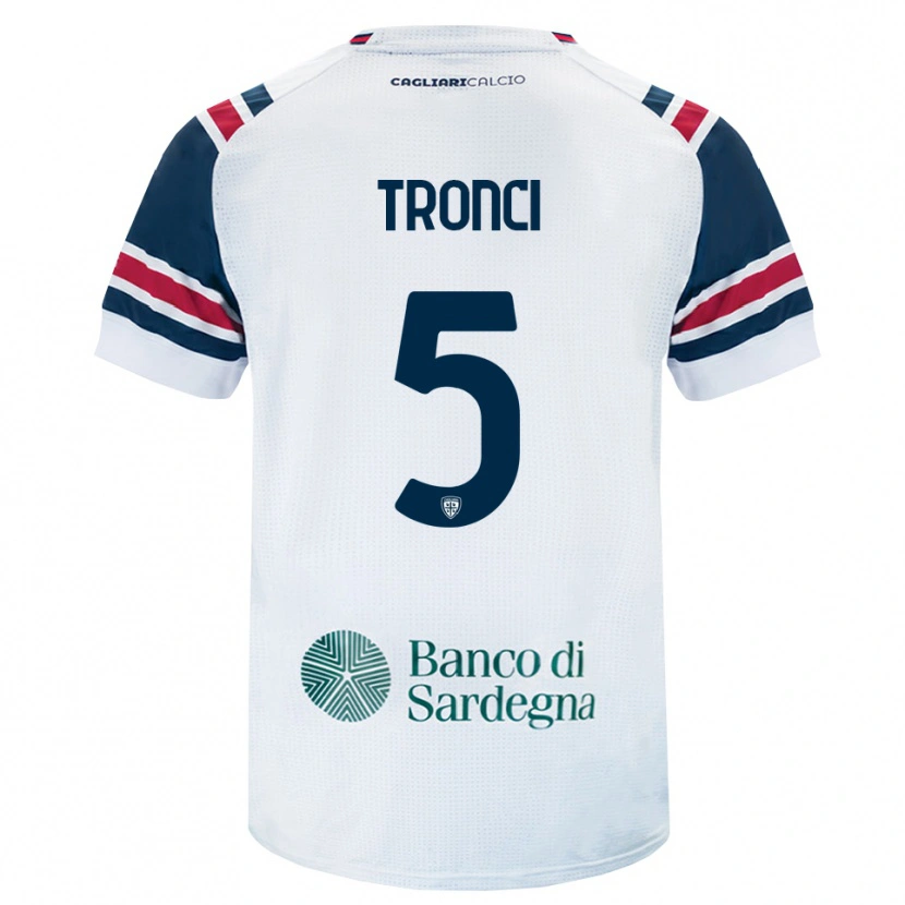 Danxen Kvinnor Luca Tronci #5 Vit Röd Grön Bortatröja Matchtröjor 2026/27 Tröjor T-Tröja