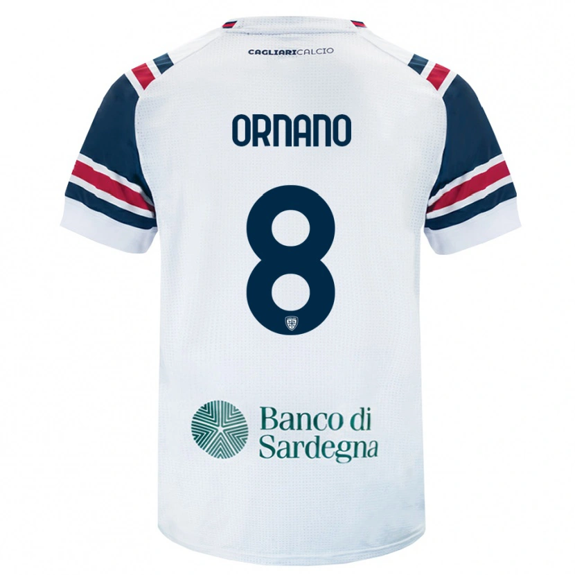 Danxen Kvinnor Marco Ornano #8 Vit Röd Grön Bortatröja Matchtröjor 2026/27 Tröjor T-Tröja