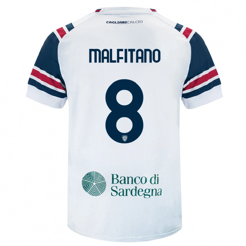 Danxen Kvinnor Roberto Malfitano #8 Vit Röd Grön Bortatröja Matchtröjor 2026/27 Tröjor T-Tröja