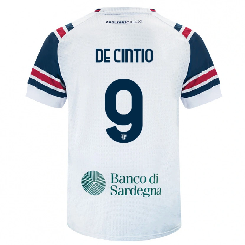 Danxen Kvinnor Jacopo De Cintio #9 Vit Röd Grön Bortatröja Matchtröjor 2026/27 Tröjor T-Tröja