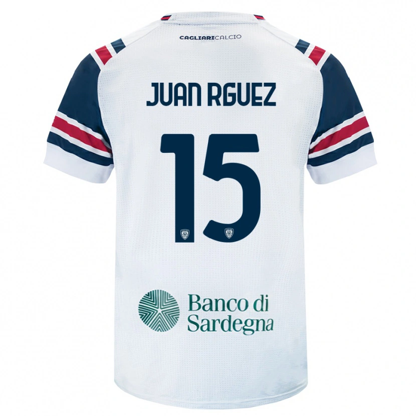 Danxen Kvinnor Juan Rodríguez #15 Vit Röd Grön Bortatröja Matchtröjor 2026/27 Tröjor T-Tröja