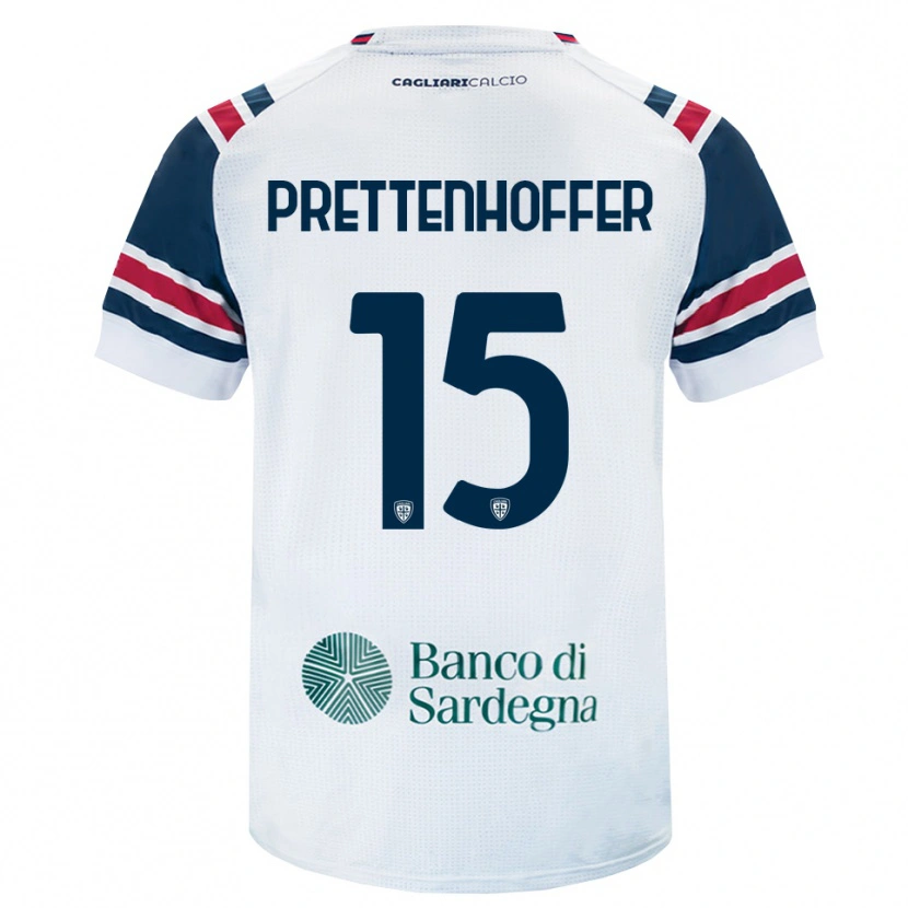 Danxen Kvinnor Márton Prettenhoffer #15 Vit Röd Grön Bortatröja Matchtröjor 2026/27 Tröjor T-Tröja