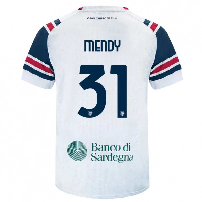 Danxen Kvinnor Paul Mendy #31 Vit Röd Grön Bortatröja Matchtröjor 2026/27 Tröjor T-Tröja