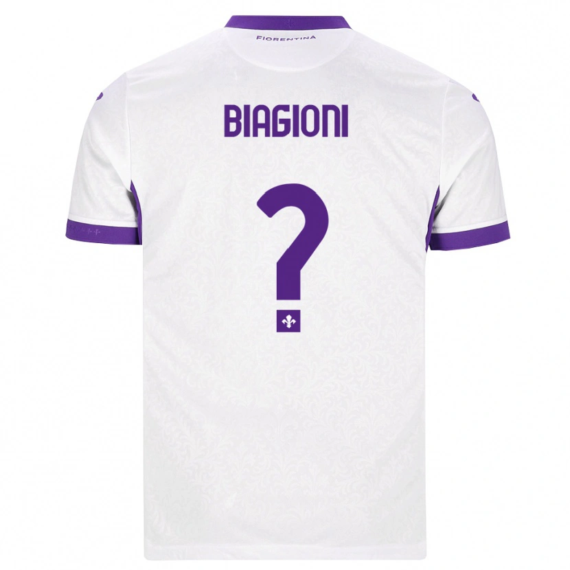 Danxen Kvinnor Lorenzo Biagioni #0 Vit Lila Bortatröja Matchtröjor 2026/27 Tröjor T-Tröja