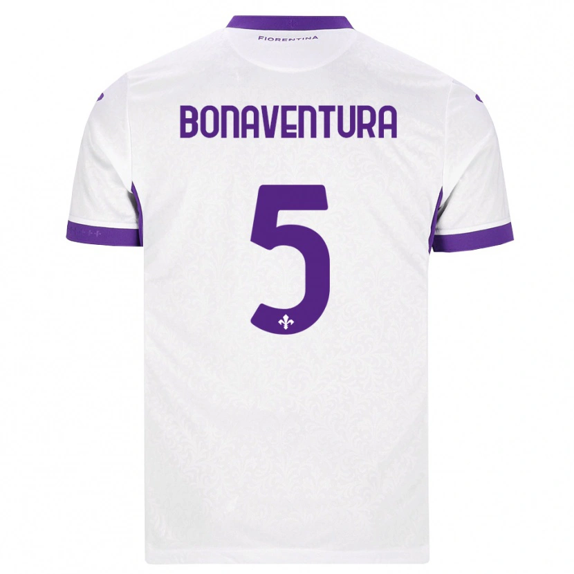 Danxen Kvinnor Giacomo Bonaventura #5 Vit Lila Bortatröja Matchtröjor 2026/27 Tröjor T-Tröja