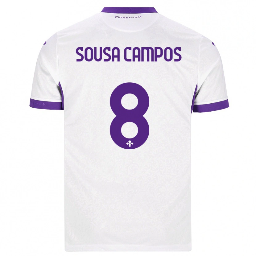 Danxen Kvinnor Matteo Sousa Campos #8 Vit Lila Bortatröja Matchtröjor 2026/27 Tröjor T-Tröja