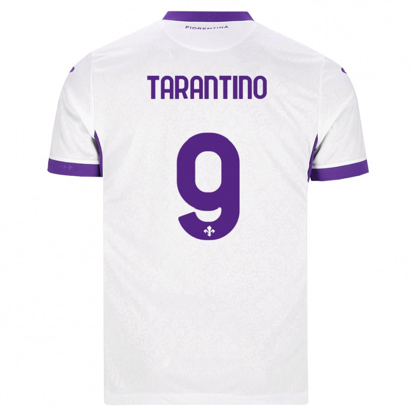 Danxen Kvinnor Jacopo Tarantino #9 Vit Lila Bortatröja Matchtröjor 2026/27 Tröjor T-Tröja