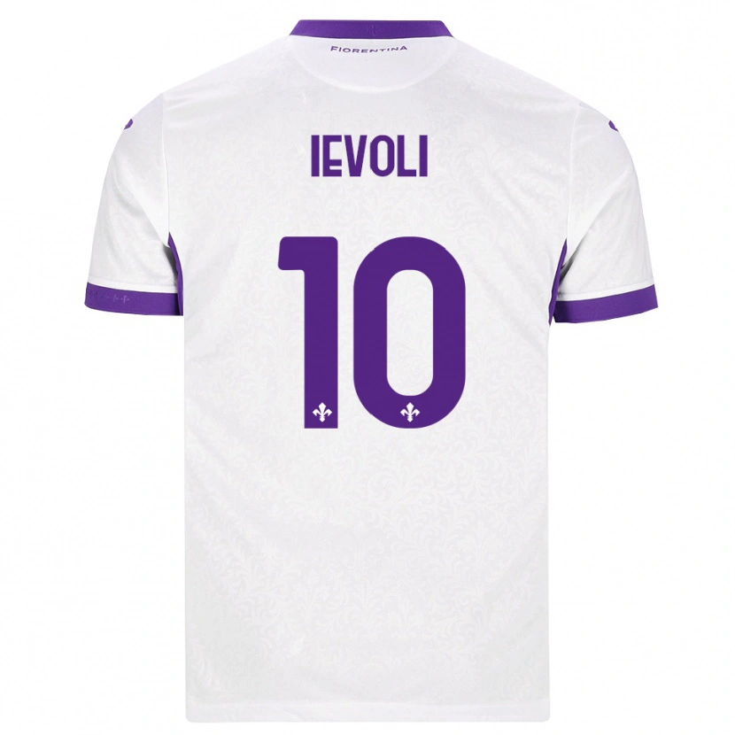 Danxen Kvinnor Mattia Ievoli #10 Vit Lila Bortatröja Matchtröjor 2026/27 Tröjor T-Tröja