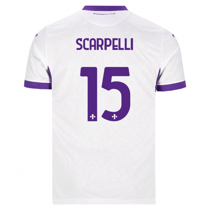 Danxen Kvinnor Diego Scarpelli #15 Vit Lila Bortatröja Matchtröjor 2026/27 Tröjor T-Tröja