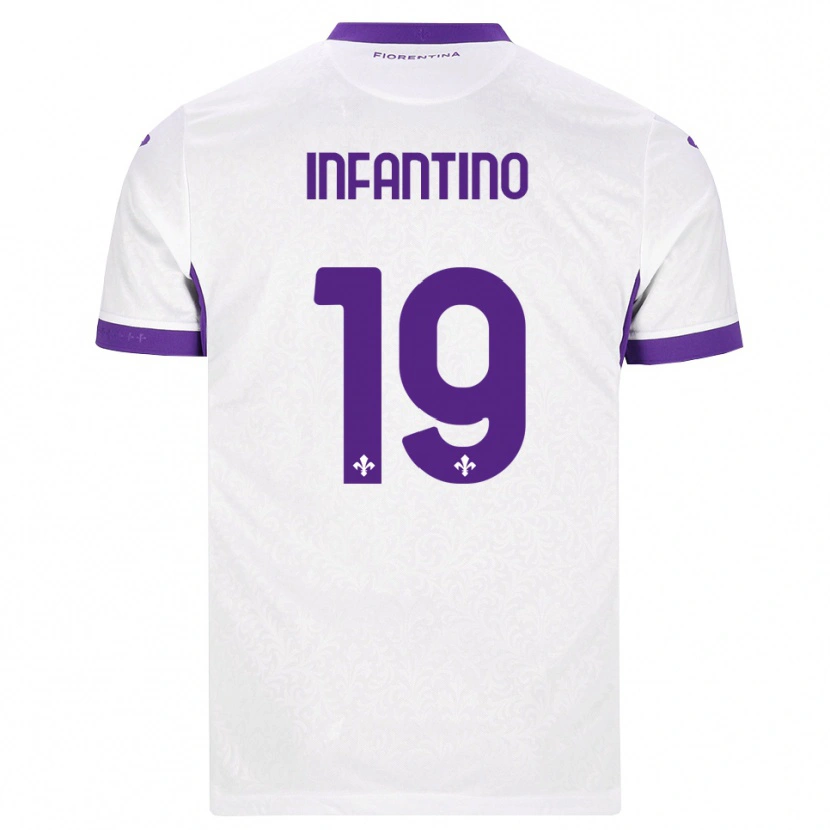 Danxen Kvinnor Gino Infantino #19 Vit Lila Bortatröja Matchtröjor 2026/27 Tröjor T-Tröja