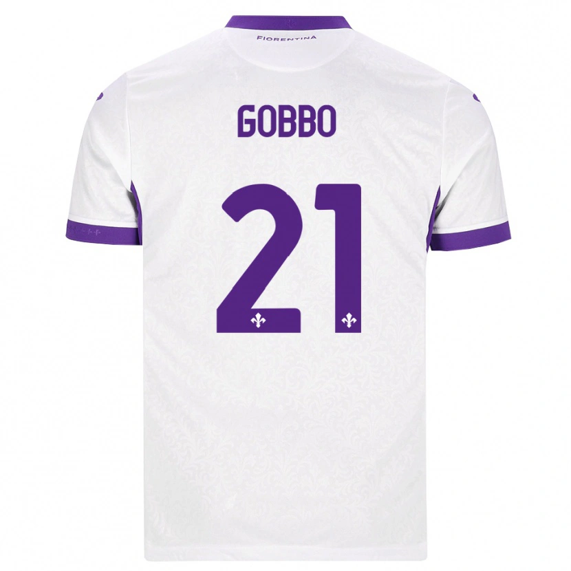 Danxen Kvinnor Angelo Gobbo #21 Vit Lila Bortatröja Matchtröjor 2026/27 Tröjor T-Tröja