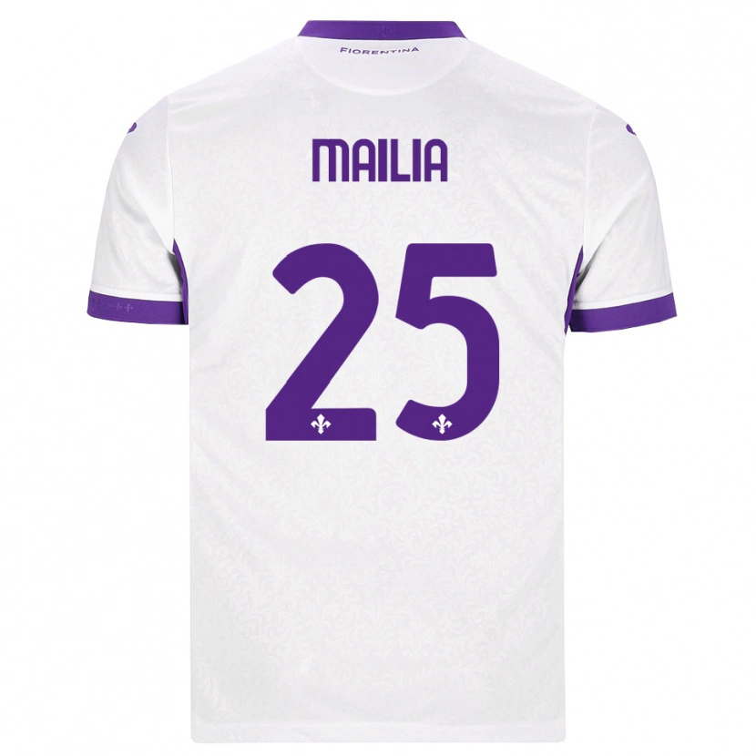 Danxen Kvinnor Siria Mailia #25 Vit Lila Bortatröja Matchtröjor 2026/27 Tröjor T-Tröja