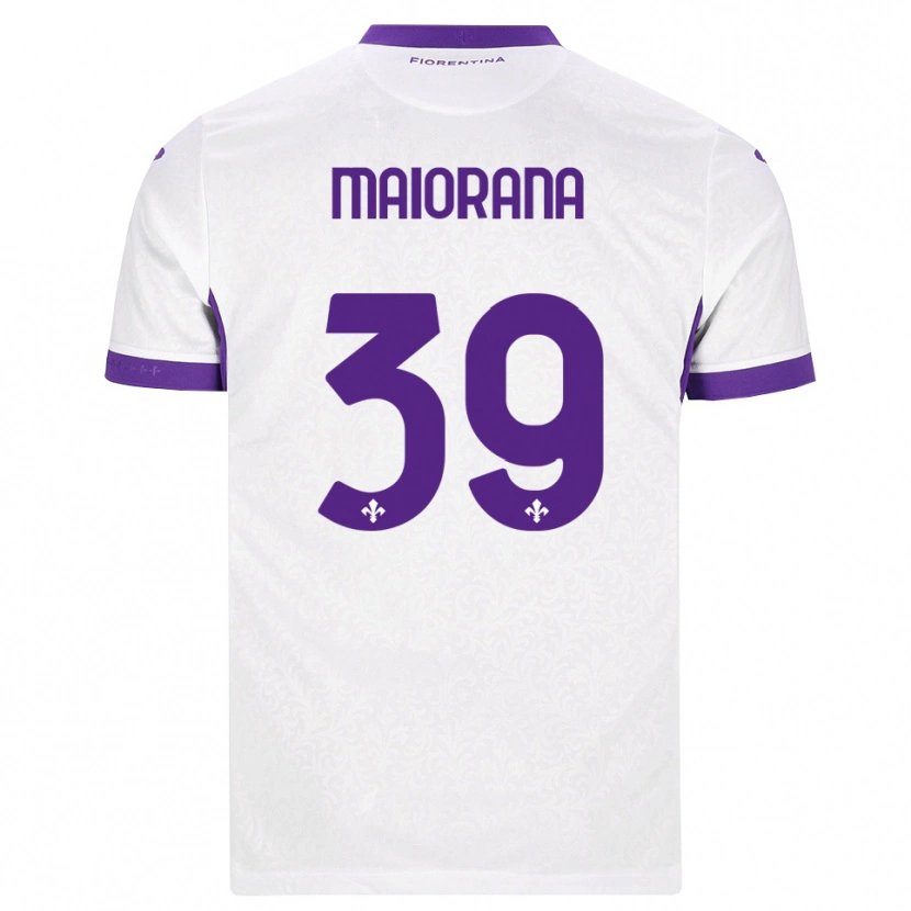Danxen Kvinnor Stefano Maiorana #39 Vit Lila Bortatröja Matchtröjor 2026/27 Tröjor T-Tröja