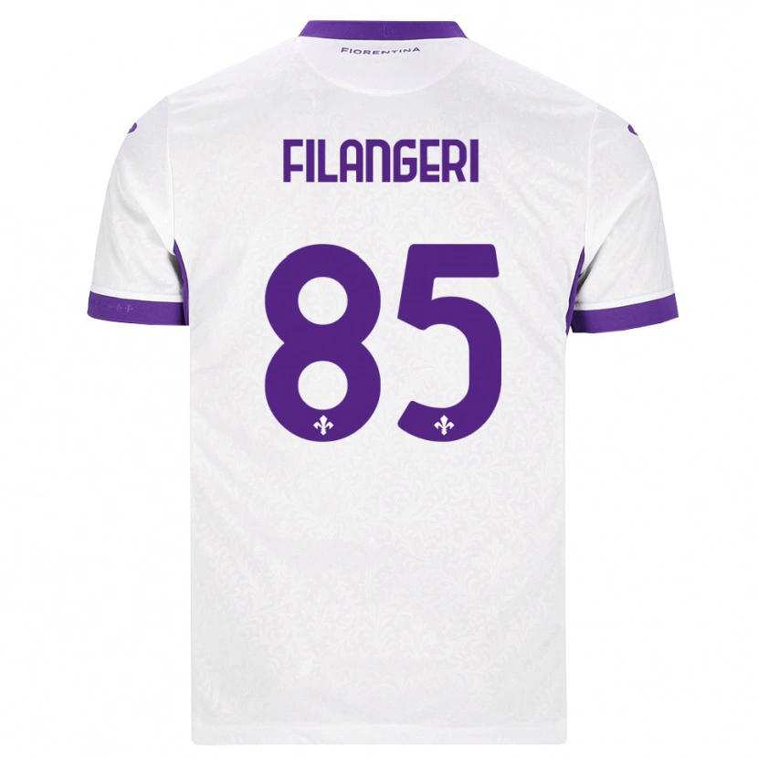 Danxen Kvinnor Maria Luisa Filangeri #85 Vit Lila Bortatröja Matchtröjor 2026/27 Tröjor T-Tröja