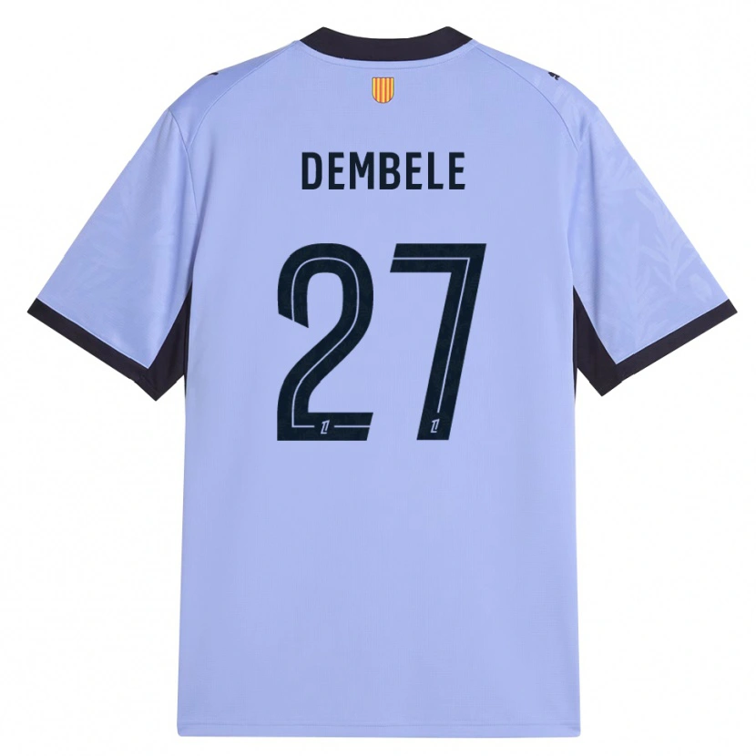 Danxen Kvinnor Coumba Dembélé #27 Lavendel Svart Tredjesatsen Matchtröjor 2026/27 Tröjor T-Tröja