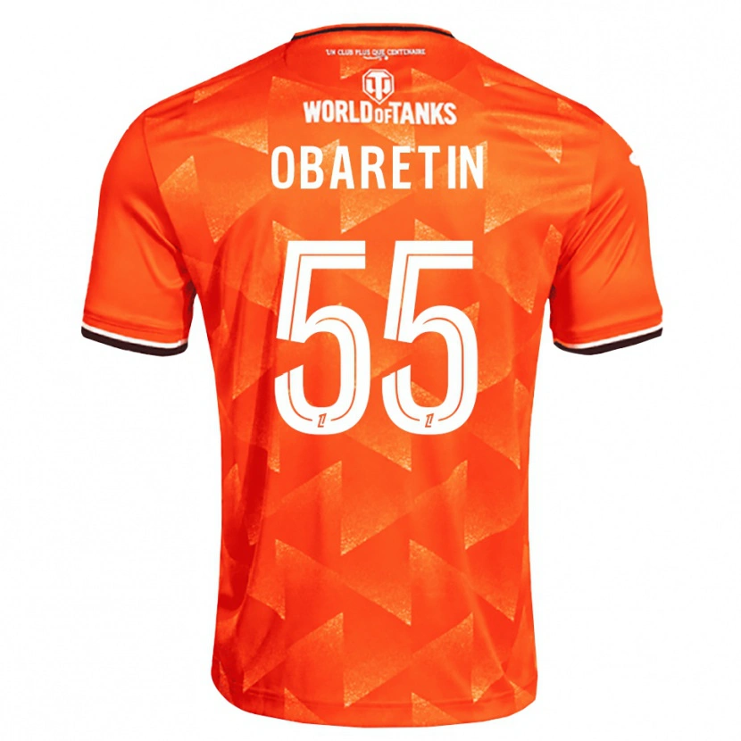 Danxen Kvinnor Nosa Edward Obaretin #55 Orange Vit Svart Hemmatröja Matchtröjor 2026/27 Tröjor T-Tröja