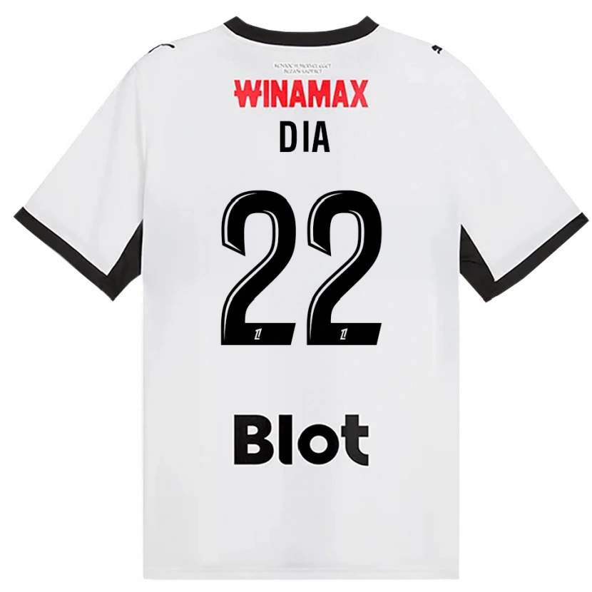 Danxen Kvinnor Boulaye Dia #22 Svart Vit Röd Bortatröja Matchtröjor 2026/27 Tröjor T-Tröja