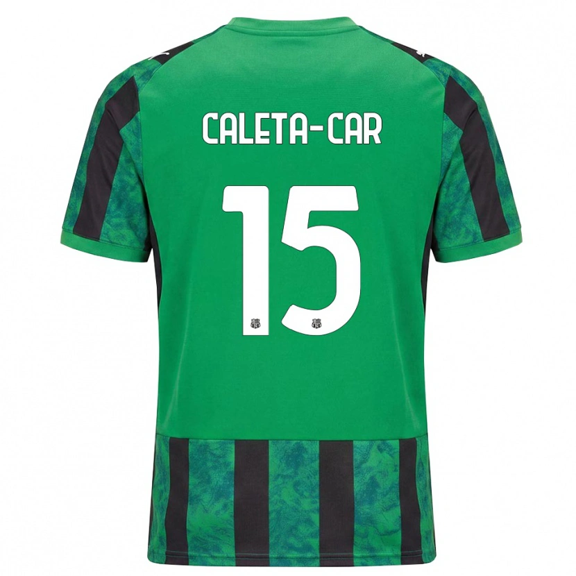 Danxen Barn Duje Caleta-Car #15 Grön Svart Vit Hemmatröja Matchtröjor 2026/27 Tröjor T-Tröja