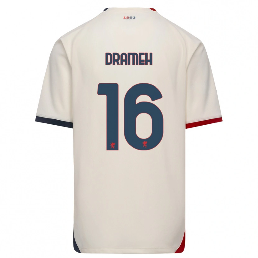Danxen Barn Cody Drameh #16 Off-White Röd Bortatröja Matchtröjor 2026/27 Tröjor T-Tröja