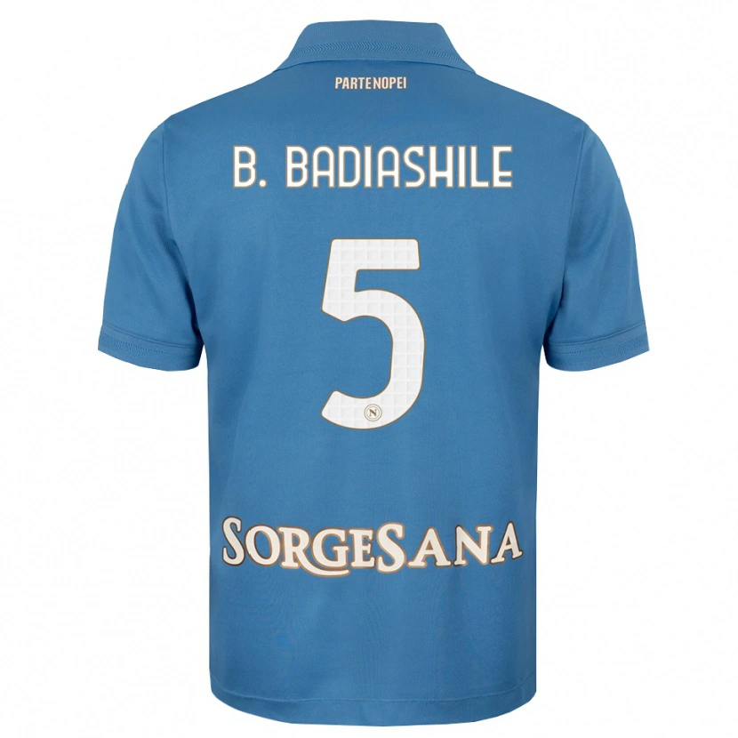 Danxen Barn Benoît Badiashile #5 Dimblå Vit Hemmatröja Matchtröjor 2026/27 Tröjor T-Tröja