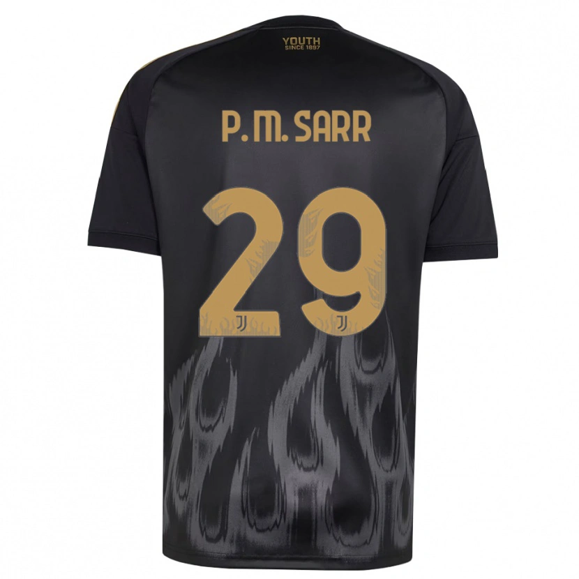 Danxen Barn Pape Matar Sarr #29 Svart Brun Tredjesatsen Matchtröjor 2026/27 Tröjor T-Tröja