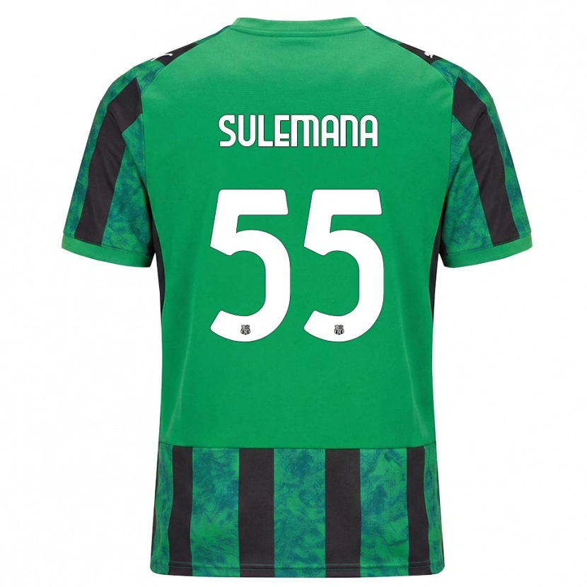 Danxen Barn Ibrahim Sulemana #55 Grön Svart Vit Hemmatröja Matchtröjor 2026/27 Tröjor T-Tröja